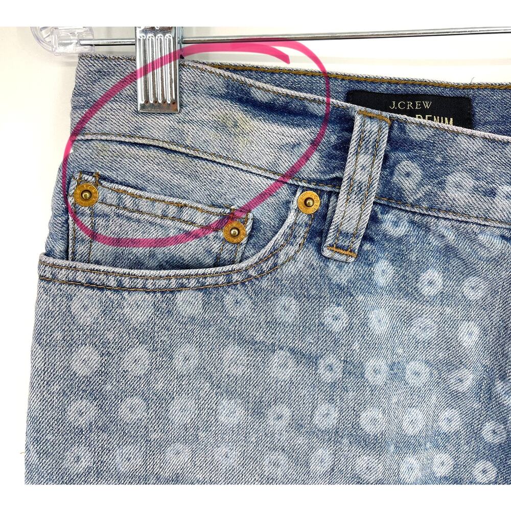J.Crew Indigo Denim Jean Shorts Rolled Hem Size 26 - Picture 3 of 11